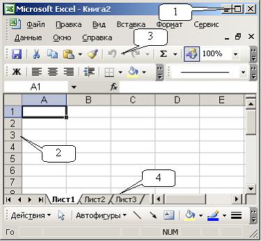 Фрагмент какого элемента пользовательского интерфейса excel 2007 изображен на рисунке ответы на тест