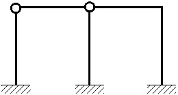 Степень статической неопределимости системы изображенной на рисунке равна