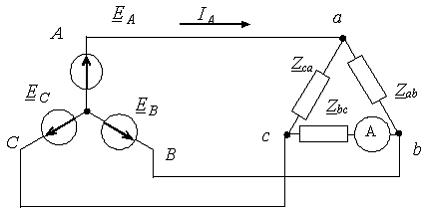 Какой из токов в схеме линейный какой фазный выберите